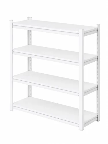 Стеллаж металлический ADIK HOME SLOTTED A4 120×40×183 см, 4 полки, белый